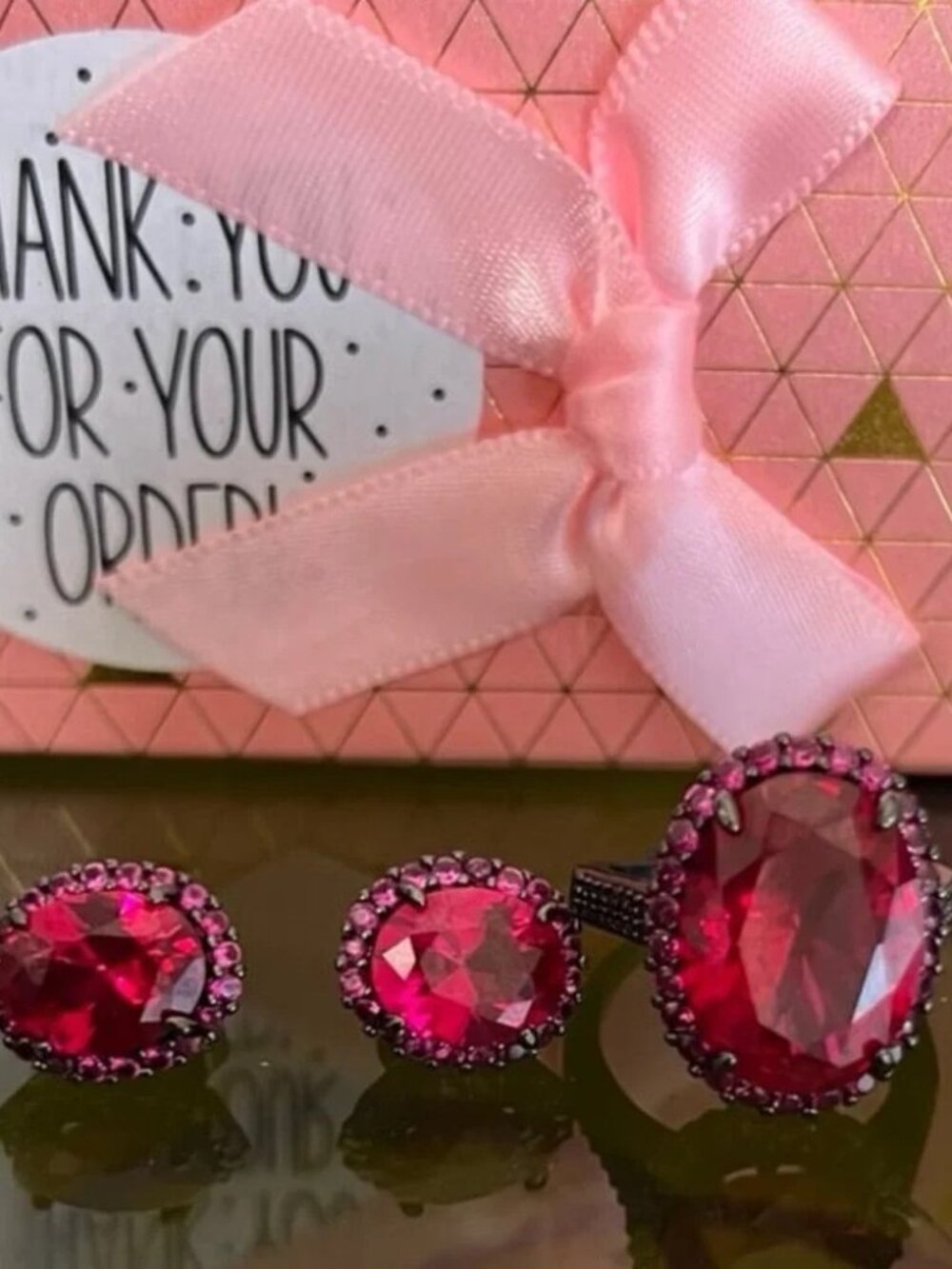 Hematite Ring and Earrings
